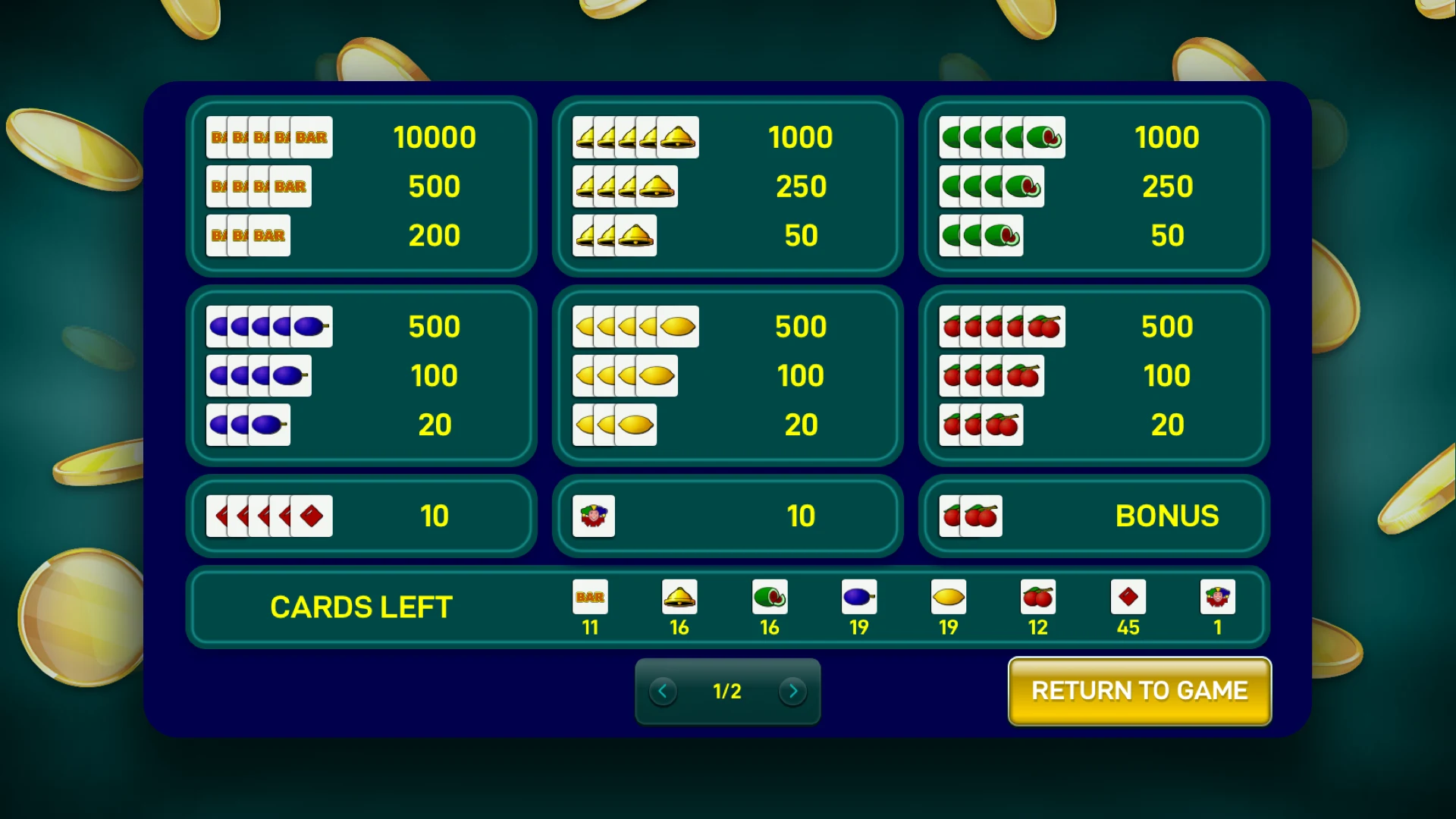 Fruit Poker Deluxe screenshot